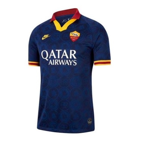 Trikot AS Roma Ausweich 2019-20 Weiß Fussballtrikots Günstig